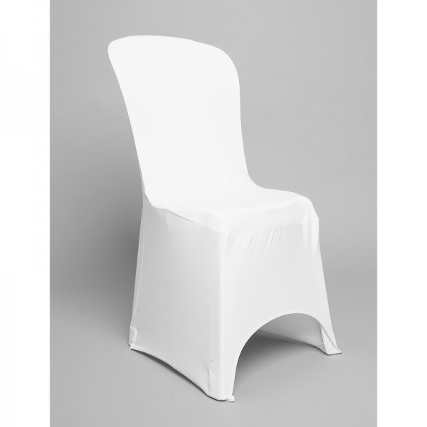 Housse Chaise Lycra Blanche