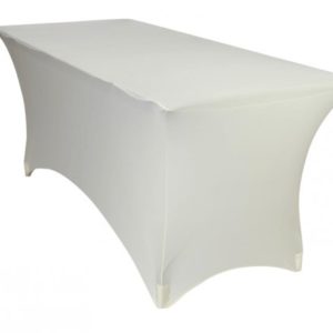 Housse Lycra pour table Blanche
