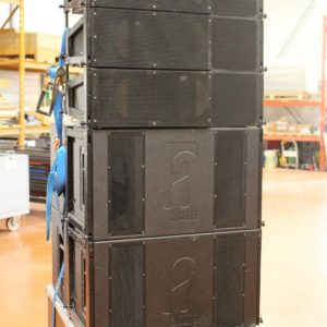 Pack son line Array alcons 18 têtes LR16 + 4 renforts grave LR16B + 2 sub basse synq avec amplificateur ALC4 + cablage